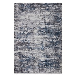 Abstract Modern Washable Rug Non-Slip Low Pile Rug for Hallway/Living Room Soft Carpets Stain Resistant Floor Mat - 1 of 4