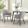 Quality Modern Funky Upholstered Dining Chairs Set Of 2-Cuddlewood - 2 of 4