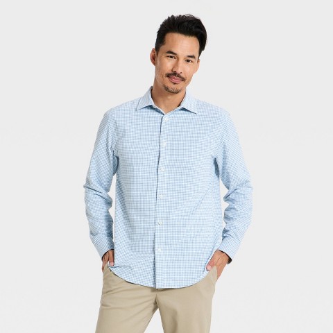 Мужские платья Goodfellow & Co Men's Long Sleeve Comfort Dress Shirt - Goodfellow & Co™ Blue S