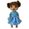 Doll Clothes Superstore Blue Party Dress Fits 12 Baby Alive And Little Baby Dolls - 2 of 4