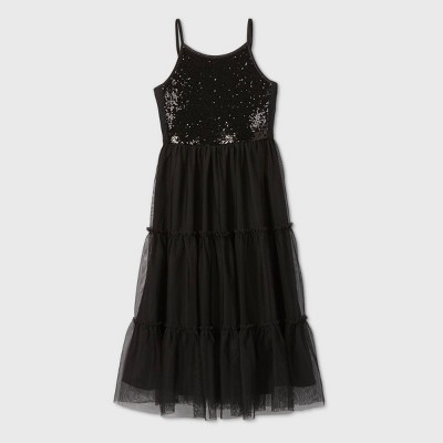 cat and jack black sequin dress