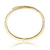 Guili 14K Gold Plated Cubic Zirconia Pave Bypass Coil Bangle Bracelet – ElegantDesign Perfect for Special Occasions or Everyday Sophistication - image 2 of 2