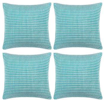 PiccoCasa Throw Pillow Covers Set Soft Velvet Corduroy Pillowcase Cushion Covers 4Pcs