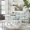 Buylateral Set of 2 Albury Farmhouse Cross Back Solid Wood Dining Chairs - 3 of 4
