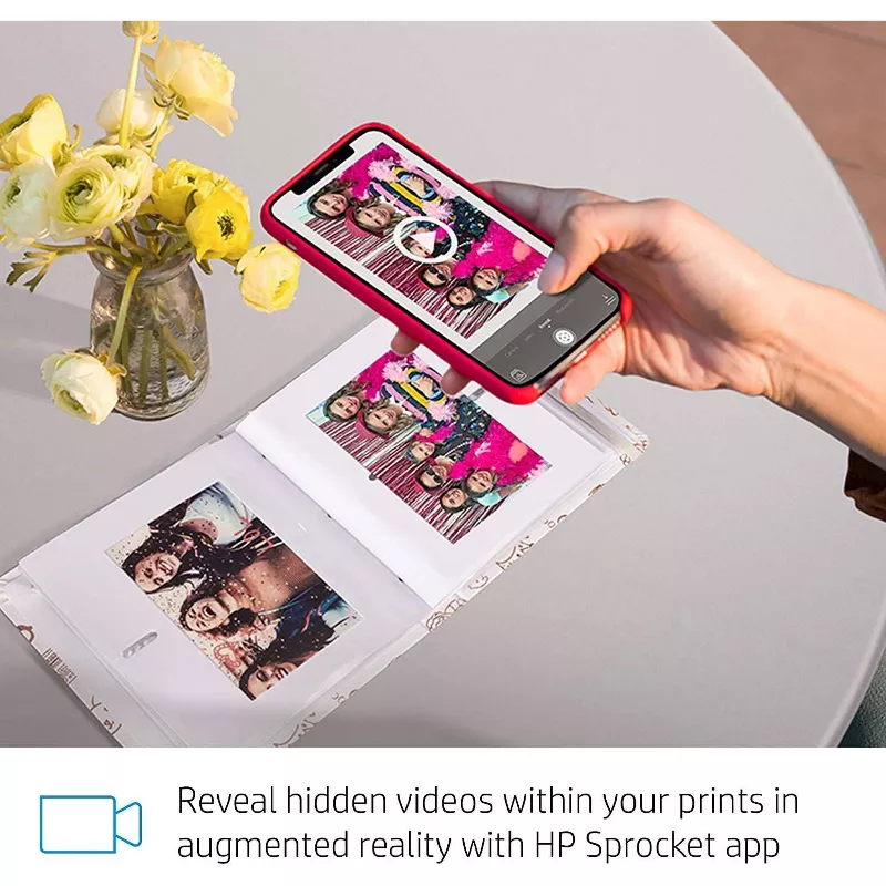 HP Sprocket Studio Portable Printer, 4x6 Instant Photo Printer for iOS &  Android Devices