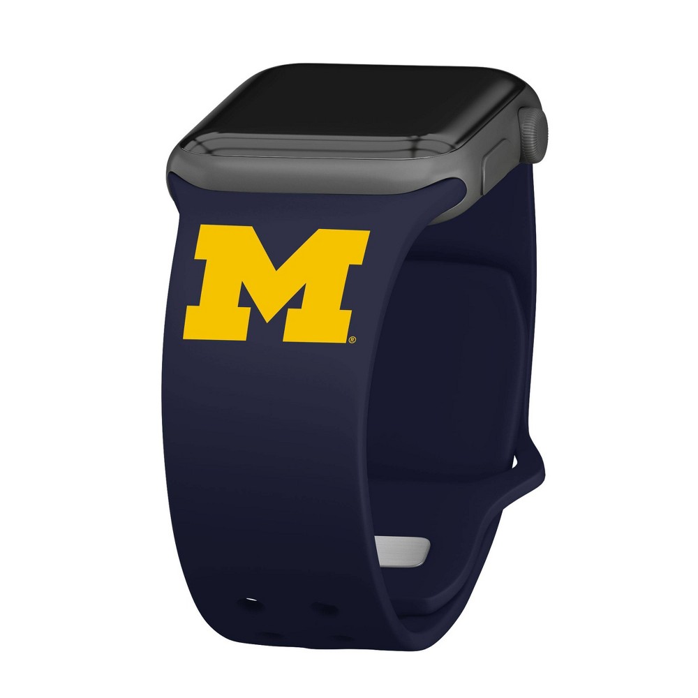 Photos - Watch Strap NCAA Michigan Wolverines Silicone Apple Watch Band 42/44/45/49mm