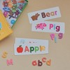 Hattung Magnetic Alphabet Set Extra-Thick, Multicolor Letters with Matching Flashcards - Safe, Non-Toxic Foam for Early Learning, Spelling,Vocabulary - 2 of 3