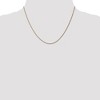 Black Bow Jewelry 0.95mm, 14k Yellow Gold, Cable Rope Chain Necklace - 2 of 4
