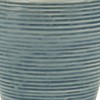 HomeRoots 6" Blue Striped Ceramic Indoor Outdoor Round Pot Planter - 4 of 4