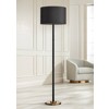 Possini Euro Design Possini Euro Meridian Black Shade 72" Light Blaster Floor Lamp - 2 of 4