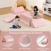 Kids Play Couch 12pcs Modular Playset Foam Play couch for Toddlers Children,Convertible Kids Couch Sofa Indoor Furniture for Playroom - 4 of 4