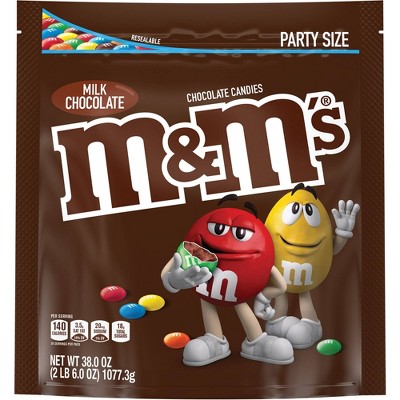 M&M's Party Size Milk Chocolate Candies - 38oz