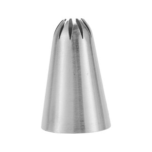 Unique Bargains Piping Tip 304 Stainless Steel Silver Tone 0.51"x0.98"x1.46" 1 Pcs - 1 of 3