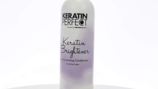 Keratin Perfect Keratin Brightener Tone Correcting Conditioner - Conditioner for Color Treated Hair - 12 oz, 2 of 8, play video
