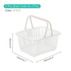 Unique Bargains Plastic Grocery Shopping Toy Organizing Mini Decorative Baskets 6.3" x 3.5" x 5.1" 6 Pcs - 2 of 4