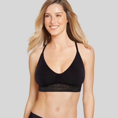 Jockey Generation™ Women's Soft Touch Logo Bralette - Burgundy Blush M