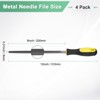 Unique Bargains Square Metal File High Carbon Steel Grip Handle Diamond Multipurpose Hand Files - 3 of 4