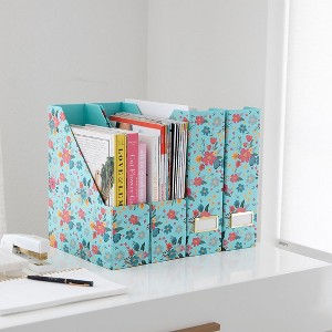 Blu Monaco Foldable Magazine File Holders - Set of 4 or 6 - Many Colors and Designs to Choose From - 1 of 4