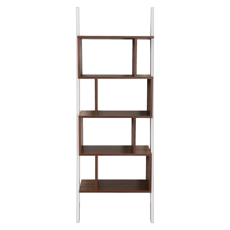 Ascencio Ladder Bookshelf and Display Case White/Walnut&#160; - HOMES: Inside + Out, 1 of 8