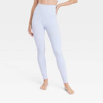 Women's Ultra High-Rise Seamless Waffle Leggings 26" - All in Motion™ Lavender XXL