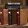 Bellagio-Italia Tuscany CD/DVD Storage Binder - Crimson, Cognac, & Chestnut - 144-Disc Capacity - 3 Pack - 3 of 4