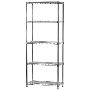 Shelving.com Chrome Wire Shelving with 5 Tier Shelves - - 1 of 2