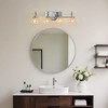 DAKAFUL Crystal Bathroom Vanity Light, Vanity Fixtures with Clear Textured Shades,Wall Sconce Over Mirror,for Bedroom/home decor - 3 of 4