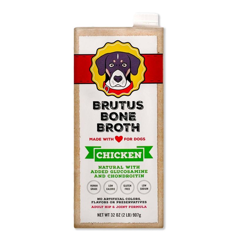 Brutus Bone Broth Hip &#38; Joint Formula Wet Dog Food - Supplement - Chicken - 32oz, 1 of 14