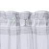 Buffalo Plaid Gingham Pattern Yarn-Dyed Short Curtains - 4 of 4