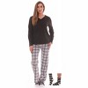 Just Love Womens Ultra-Soft Pajama Pant Set with Matching Socks - 3 Piece Micro Fleece PJ Set - 2 of 4
