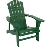 Sunnydaze Fir Wood Painted Finish Coastal Bliss Outdoor Adirondack Chair