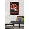 Trends International NFL Cincinnati Bengals - Neon Helmet 23 Framed Wall Poster Prints - 2 of 4