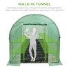 Best Choice Products 15x7x7ft Walk-In Greenhouse Tunnel, Garden Accessory Tent w/ 8 Roll-Up Windows, Zippered Door - 3 of 4