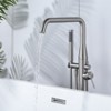 WOWOW Single Handle Freestanding Tub Faucet with Hand Shower in Oil Rubbed Bronze - 3 of 4