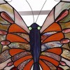 CHLOE Lighting Mariposa Tiffany-glass Butterfly Window Panel 24x22.5 - 3 of 4