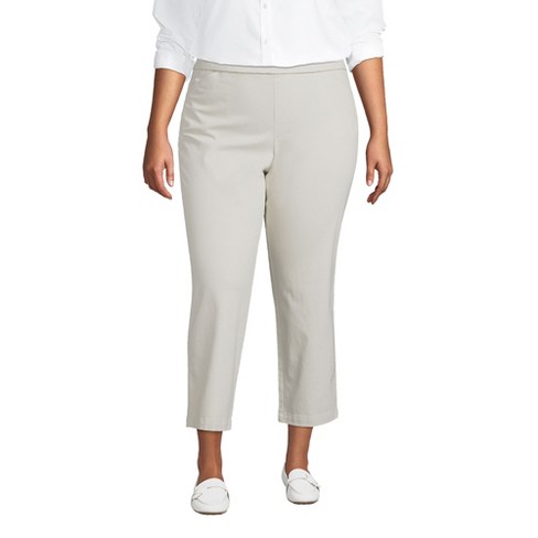 Lands' End Women's Mid Rise Pull On Chino Crop Pants : Target