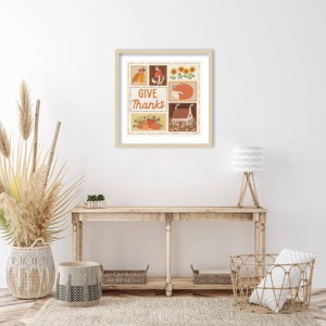 Amanti Art 25"x25" Autumn Days VIII by Laura Marshall Wood Framed Wall Art Print - 1 of 4