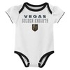 NHL Vegas Golden Knights Infant Girls' 3pk Bodysuits - 2 of 4
