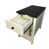 Homy Casa Modern Farmhouse Side Table with Charging Station, Drawer and Storage Cabinet, End Table for Living Room or Bedroom - 4 of 4