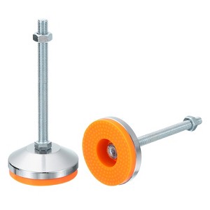 Unique Bargains Carbon Steel Non-Skid Adjustable Furniture Table Feet Leveling Feet 2 Pcs - 1 of 4