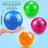 4 Pack 3D Puzzle Maze Ball Toys - Brain Teaser Easy - Medium - Hard Challenges, Family Gifts - 3 of 3