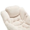 PAGED Modern Accent Chair with Ottoman, Upholstered Sofa Chair with Armrests and a Side Pocket, Reading Chair for Living Room - 4 of 4
