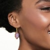 Ross-Simons Lavender Jade and 2.80 ct. t.w. Amethyst Drop Earrings in 18kt Gold Over Sterling - 2 of 3
