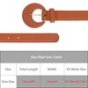 INSPIRE CHIC Womens 0.9" Width Textured Fashion Faux Leather Waistband with Gold Buckle Belts 1Pc - 4 of 4