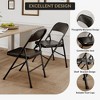 Folding Chairs, Portable Chair, Hold Up to 350 LBS, for Home, Office, Indoor & Outdoor Events - 3 of 4