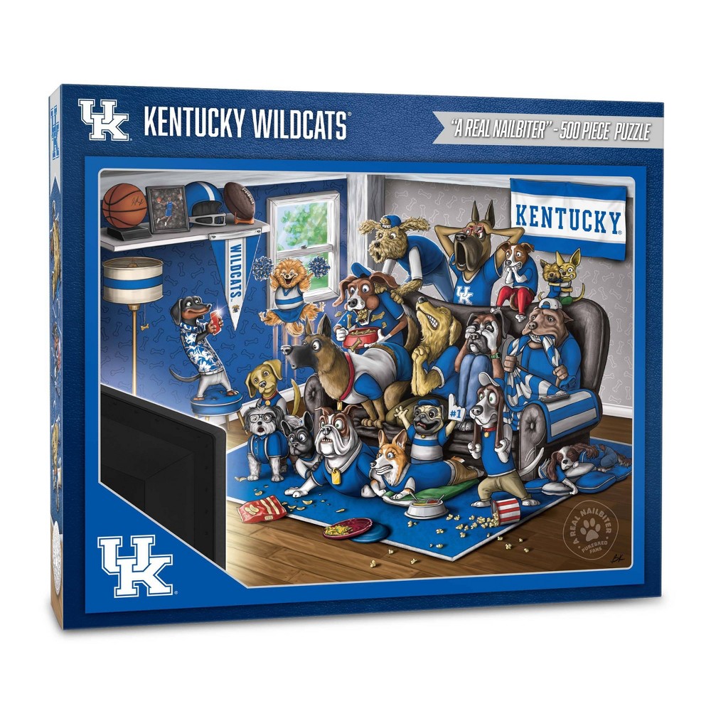 Photos - Jigsaw Puzzle / Mosaic NCAA Kentucky Wildcats Purebred Fans 'A Real Nailbiter' Puzzle - 500pc