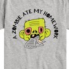 Boys' - Instant Message - A Zombie Ate My Homework Short Sleeve Graphic T-Shirt - 2 of 4