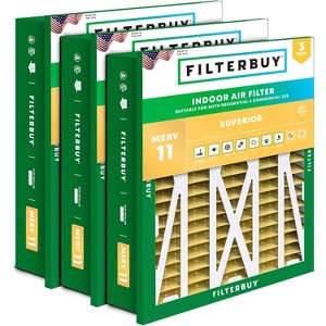3 Filtri Aria Pieghettati 20x25x1 – FPR 5 / MERV 8, Per Polline, Polvere, Batteri