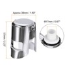 Unique Bargains Reusable Vacuum Stainless Steel Wine Stoppers for Champagne Beer - 2 of 4
