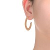 Guili Classic Shine 14K Gold Plated Open Hoop Earrings, a Minimalist Yet Timeless Fashion Essential for a Bold, Chic, and Sophisticated Statement - 4 of 4